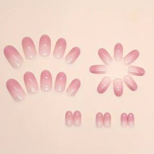 Makeup | Shortmedium Press On Nails Set Of 24 In A Nude Light Pinkish